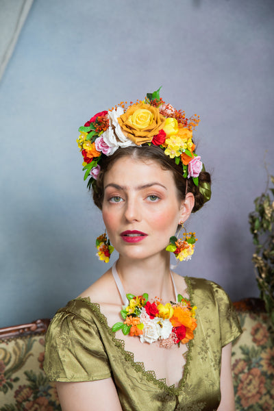 Summer Frida Kahlo flower crown
