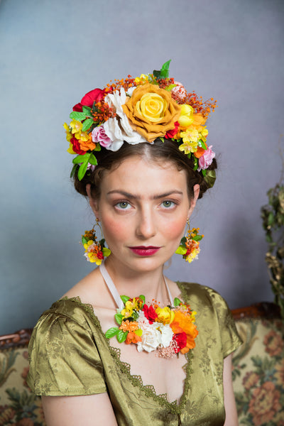 Summer Frida Kahlo flower crown