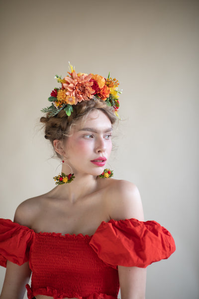 Sunset Frida Kahlo headband