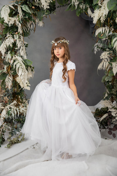 White Holy Communion tiara