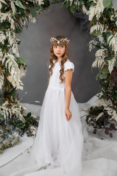 White Holy Communion tiara