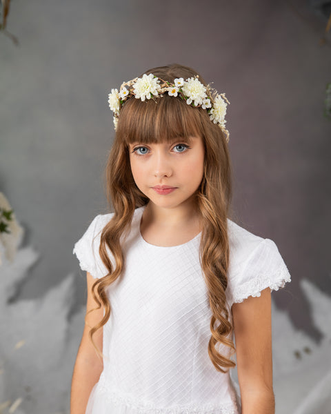 Ivory first holy communion hair crown