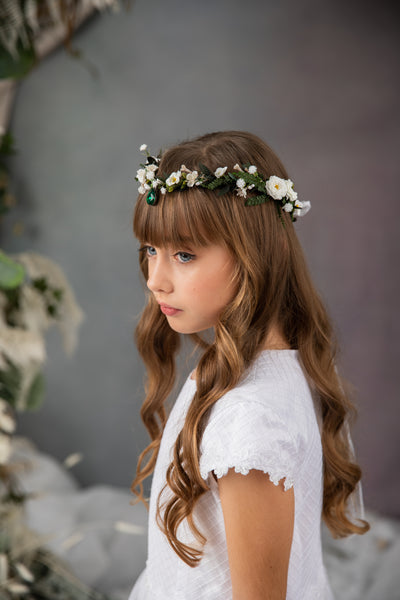 Flower tiara for first holy communion