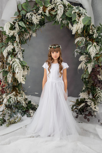 Flower tiara for first holy communion