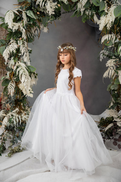 White Holy Communion tiara