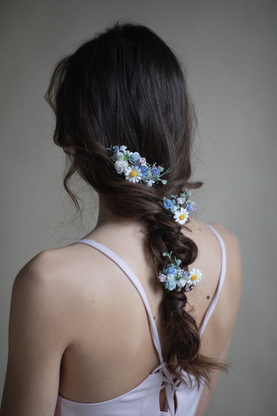 Meadow pastel wedding hair set