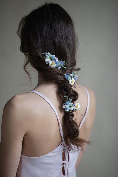 Meadow pastel wedding hair set
