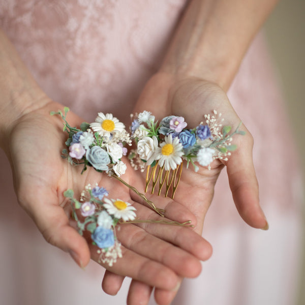 Meadow pastel wedding hair set