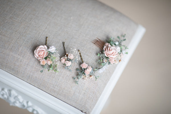 Romantic pastel blush wedding set