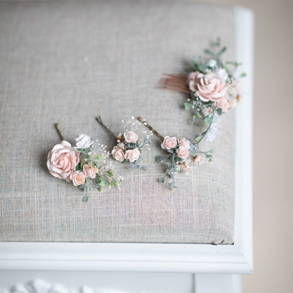 Romantic pastel blush wedding set