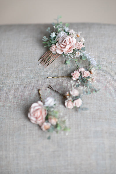 Romantic pastel blush wedding set