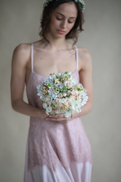 Romantic pastel wedding bouquet