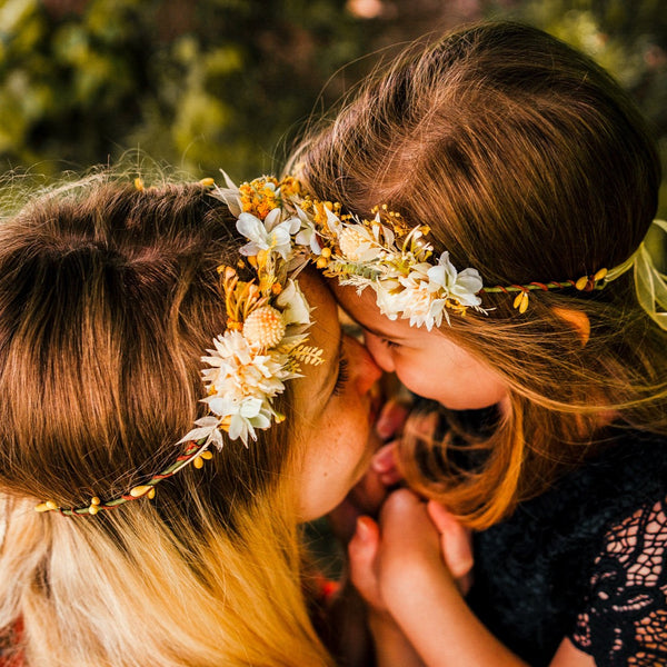 Matching flower crowns Mummy and me hair wreaths Crown for daughter Family photoshoot Toddler photoshoot Flower girl halo Magaela handmade