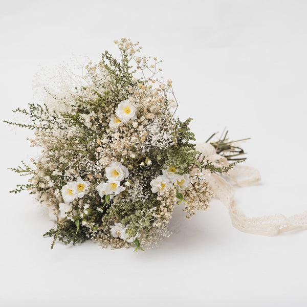 Natural bridal bouquet baby's breath Wedding bouquet 2021 Rustic bouquet Wedding accessories Magaela Handmade Barn wedding Dried flowers