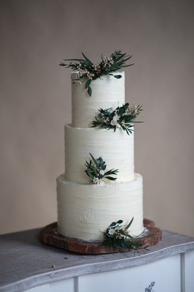 Greenery flower cake toppers