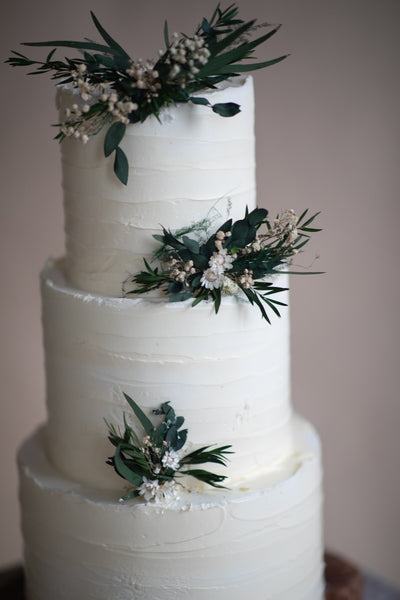 Greenery flower cake toppers