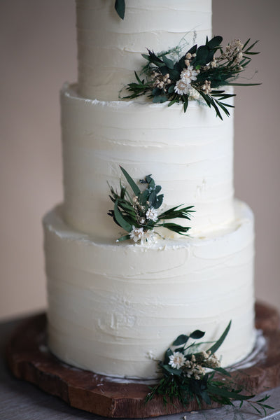 Greenery flower cake toppers