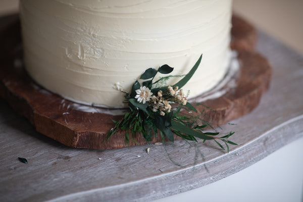 Greenery flower cake toppers