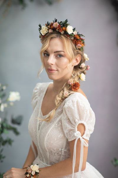 Set of flower hairpins