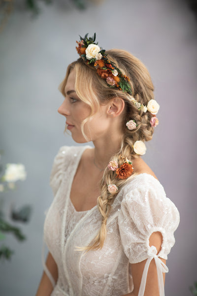 Set of flower hairpins
