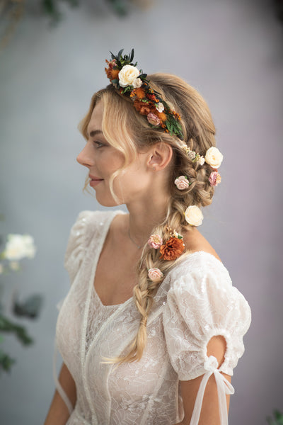 Set of flower hairpins