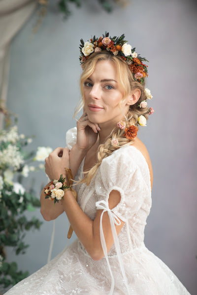 Set of flower hairpins