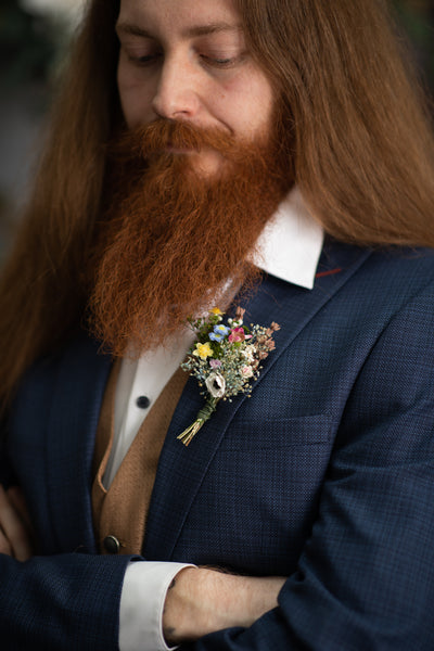 Small/Large meadow flower boutonniere