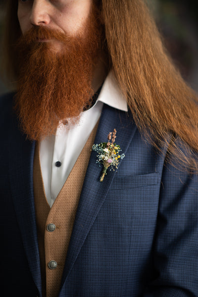 Small/Large meadow flower boutonniere
