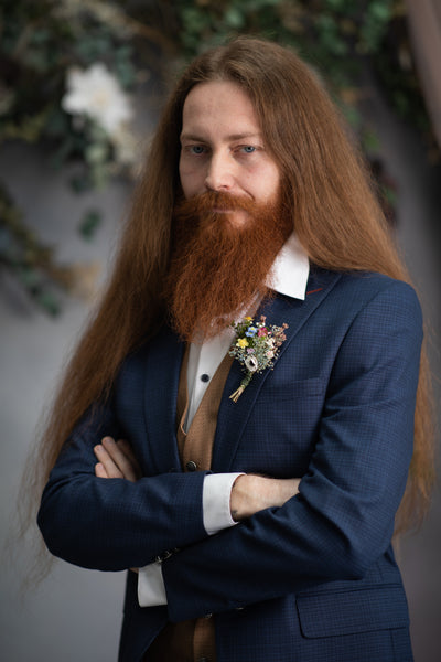 Small/Large meadow flower boutonniere