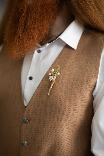 Small/Medium/Large greenery flower boutonniere