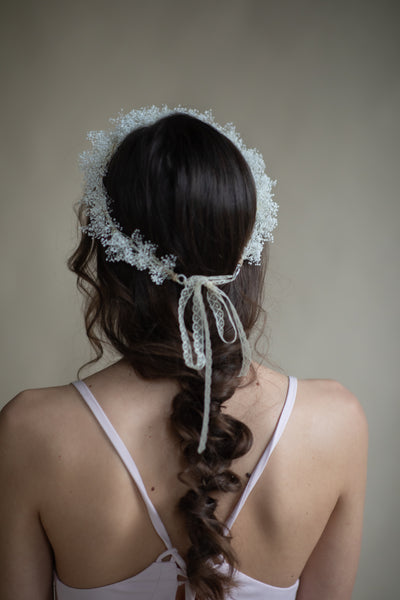Baby's breath flower crown